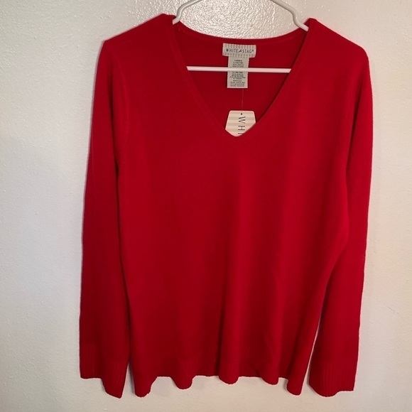 White Stag V-Neck Pullover Sweater Classic Red - Picture 2 of 11